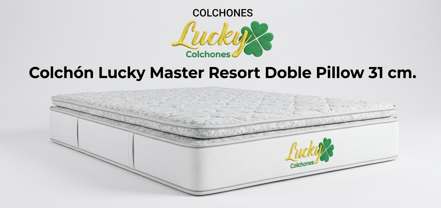 Colchón Lucky Master Resort Doble Pillow Jacquard 31 cm - Imagen 2