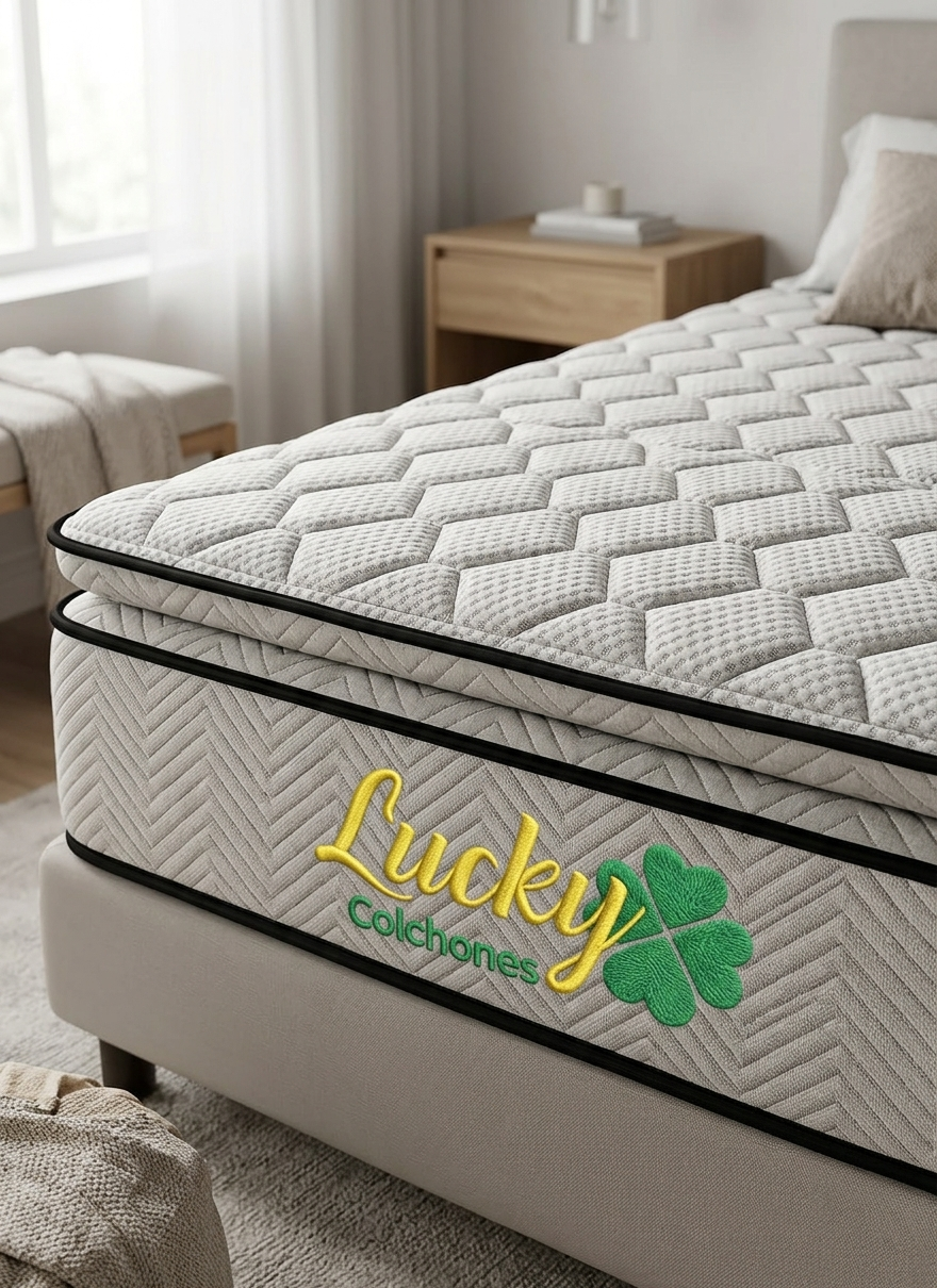 Colchón Lucky Master Resort Doble Pillow Jacquard 31 cm