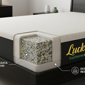 Colchón Lucky Casata Gold D100 Tejido Jacquard 23 cm